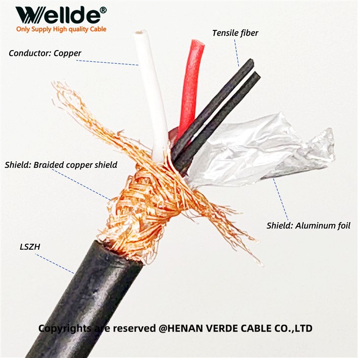 2 Teras 23 AWG Kabel AV Berpintal