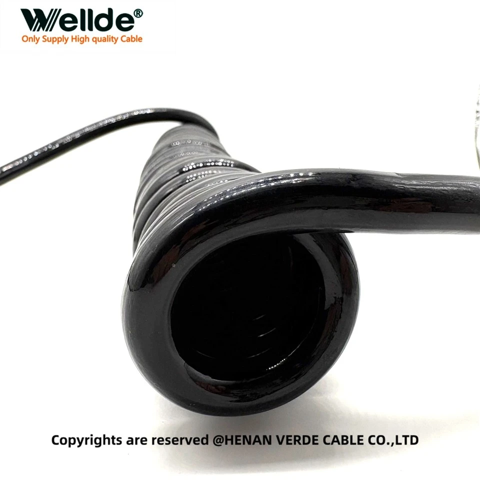 Spiral Retractable Wire Harness – 5 Core 1.5mm²