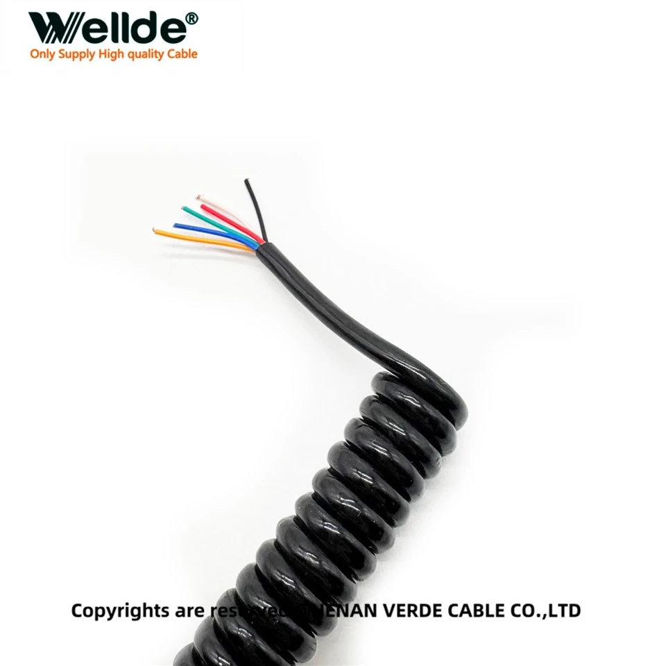 6 Core 0.12mm Coiled Cable high quality