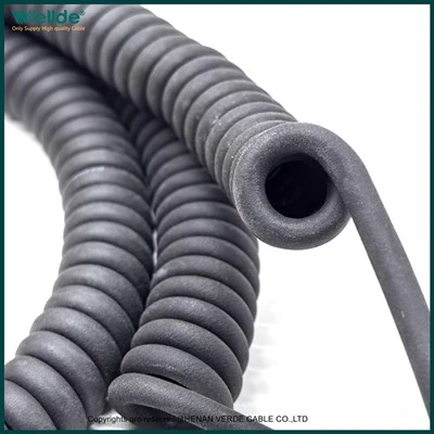 Kabel Lingkaran Bergelung Berkualiti Tinggi 5 Teras
